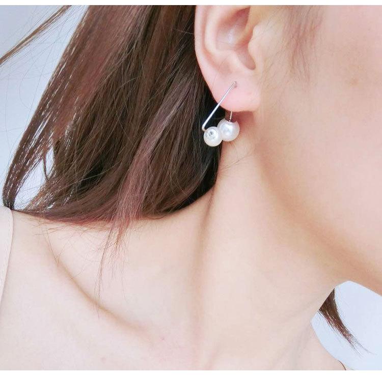 Retro Korean Fashion 925 Sterling Silver Needle Earrings