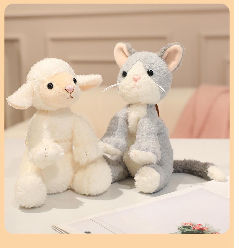 Nordic Style Cute Animal Plush Toy - Sheep, Fox & Puppy Keychain