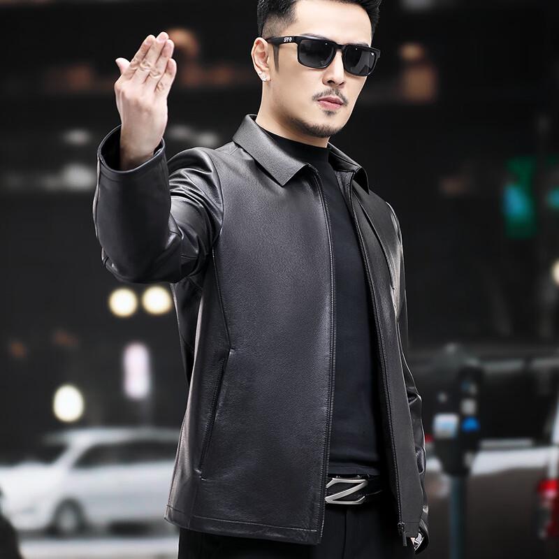 

Мужская повседневная кожаная куртка Yiliteng с лацканами 5XL