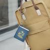 Mini 3D Folding Book Keychain Popping Miniature World Hanging Decoration Tiny Coffee Shop Great Wall Castle Foldable Book Keyring Pendant