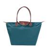 Borsa a tracolla pieghevole in nylon da donna, impermeabile e pratica, borsa portaoggetti per sport, fitness, shopping e regali, colore Rosso Vino, Rosso, Viola