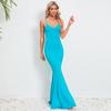 Women Floral Beach Vacation Bodycon Streetwear Maxi Dress Summer Clothes Fishtail Skirt