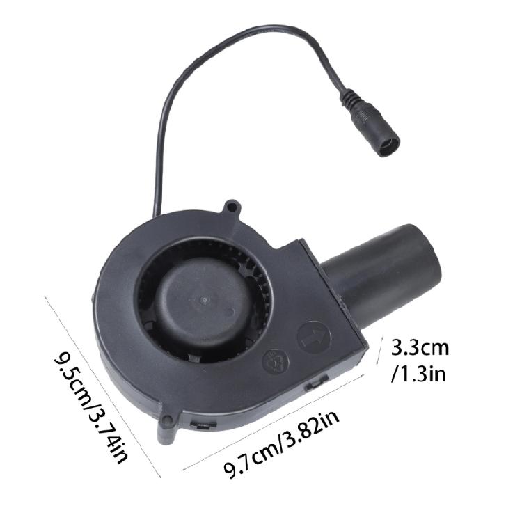Adjustment 97Mm Blower Fan Air Duct Speed Control Perfect Outdoor Cooking Fireplaces Heating Pet House Ventilation Cooling