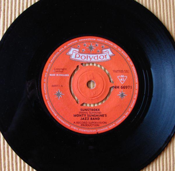 7inch Record MONTY SUNSHINE - Sunstroke NH66971 Polydor 1961 UK Jazz Used