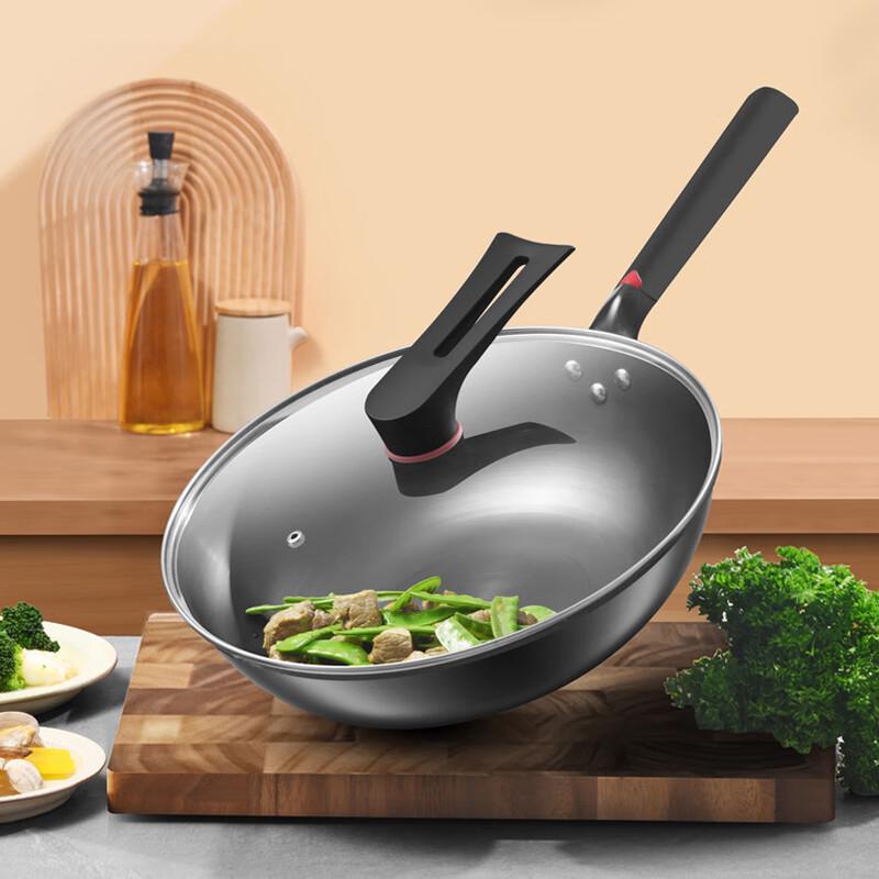 Kangbah Traditional Cast Iron Wok 32cm