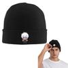 Gojo Manga Kawaii Japanischer Anime Warme Strickmütze Hip Hop Beanie Hut Herbst Winter Outdoor Mützen für Unisex Erwachsene