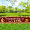 2026 Graduation Decorations Congrats Grad Class of 2026 Banner - Maroon and Gold Graduation Yard Sign Backdrop Hanging Decorations for Indoor Outdoor