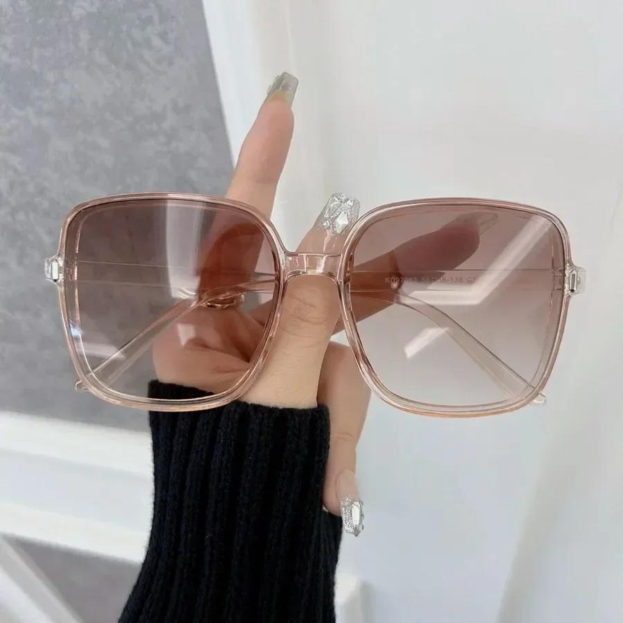 Quadratische Sonnenbrille Damen Herren Klassisch Vintage Mode Persönlichkeit Brille Stilvoll Lässig Minimalistisch