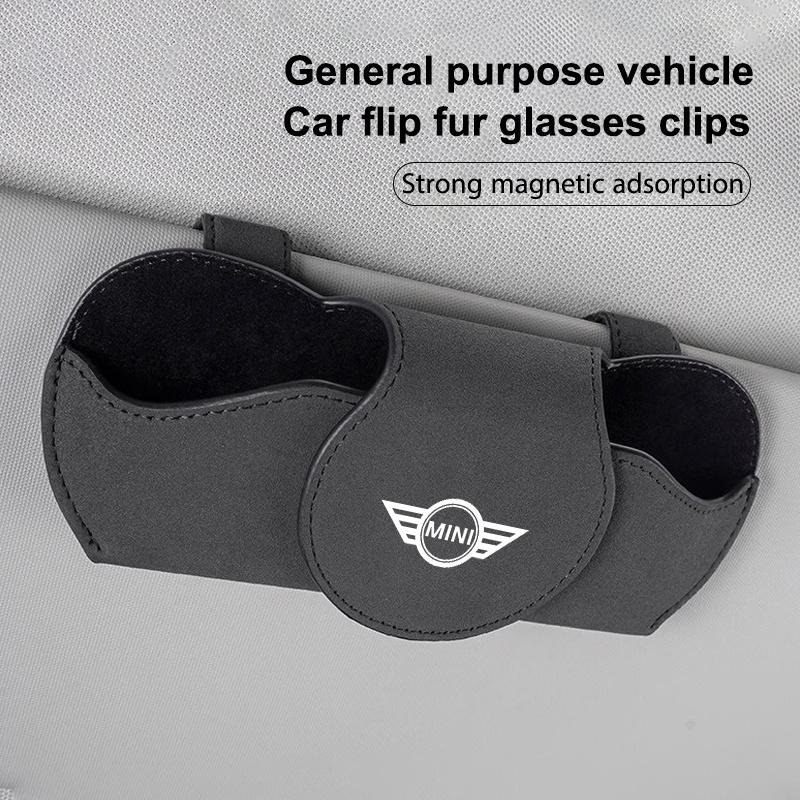 Car Glasses Case Sunglasses Storage Box Clip For BMW Mini Cooper Countryman Clubman R55 R56 R60 F54 Auto Interior Accessories