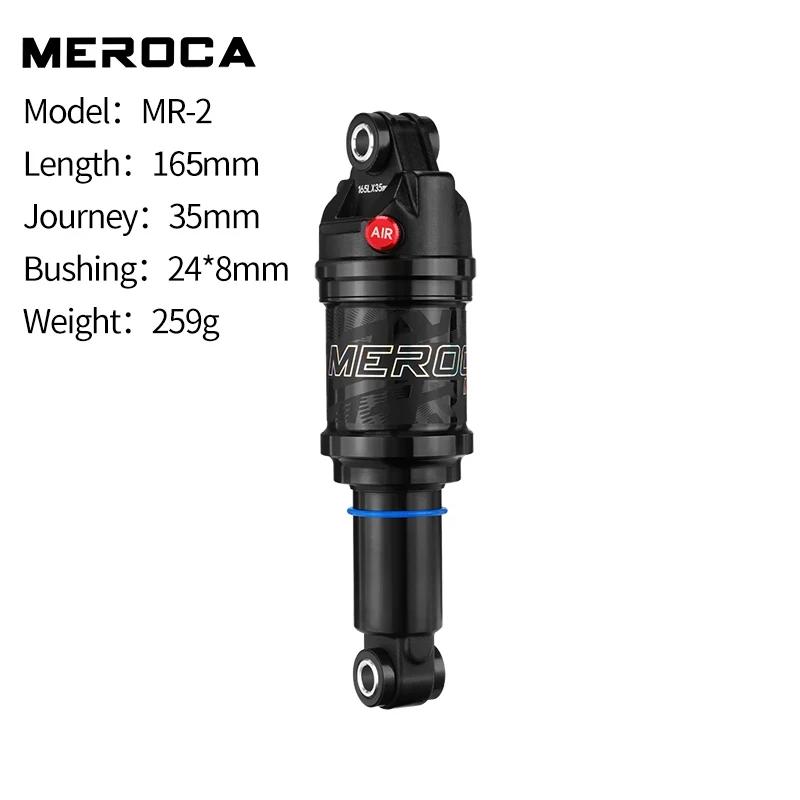

MEROCA MR-2 MTB Bike Air Shock Absorber 125/150/165/190mm Adjustable Air Pressure Aluminum Alloy Bicycle MTB Air Shock Absorber 165mm