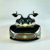 1/32 Benz Bat Version AMG Alloy Model, Cool Sound and Light, Strong Rebound Force, Adjustable Rear Wing, Exquisite Desktop Ornament