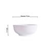 ZISIZ Pure White Ceramic Dining Bowl Set