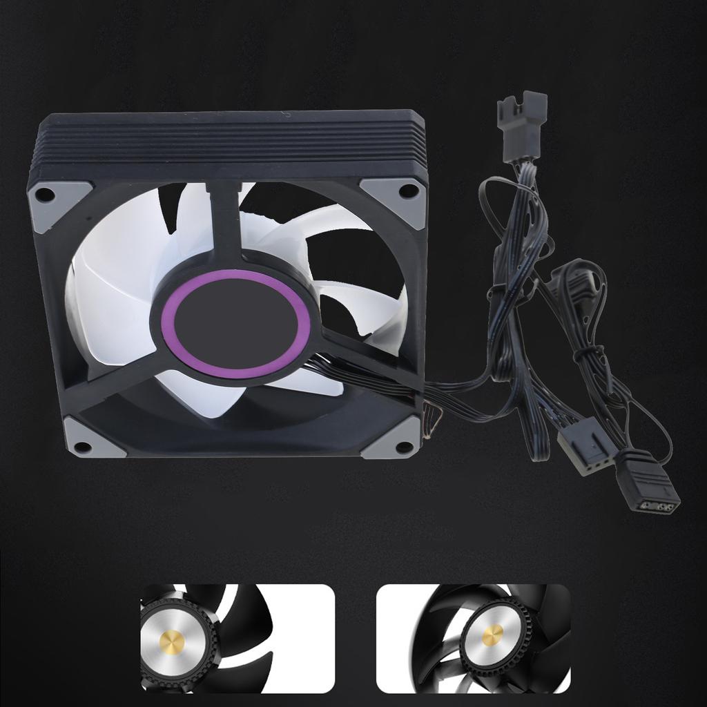 90mm ARGB LED PWM Cooling Fan Desktop CPU Air Cooler Quiet Operate For PC Case 9CM 9025 Fan