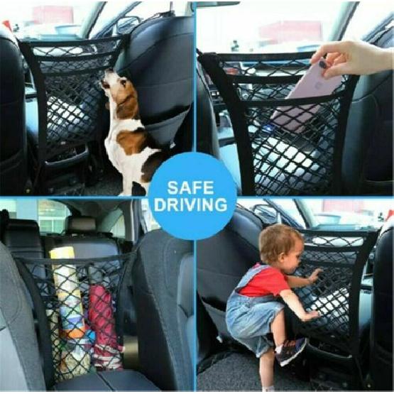 Car Trunk Storage Net Bag Cargo Elastic Car Seat Mesh Organizer Holder Universal