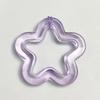 5 Stück Acryl Blumenanhänger mit Loch Hohlstern Floraler Anhänger Schmuck DIY Zubehör für Halskette Armbänder Ohrringschmuck