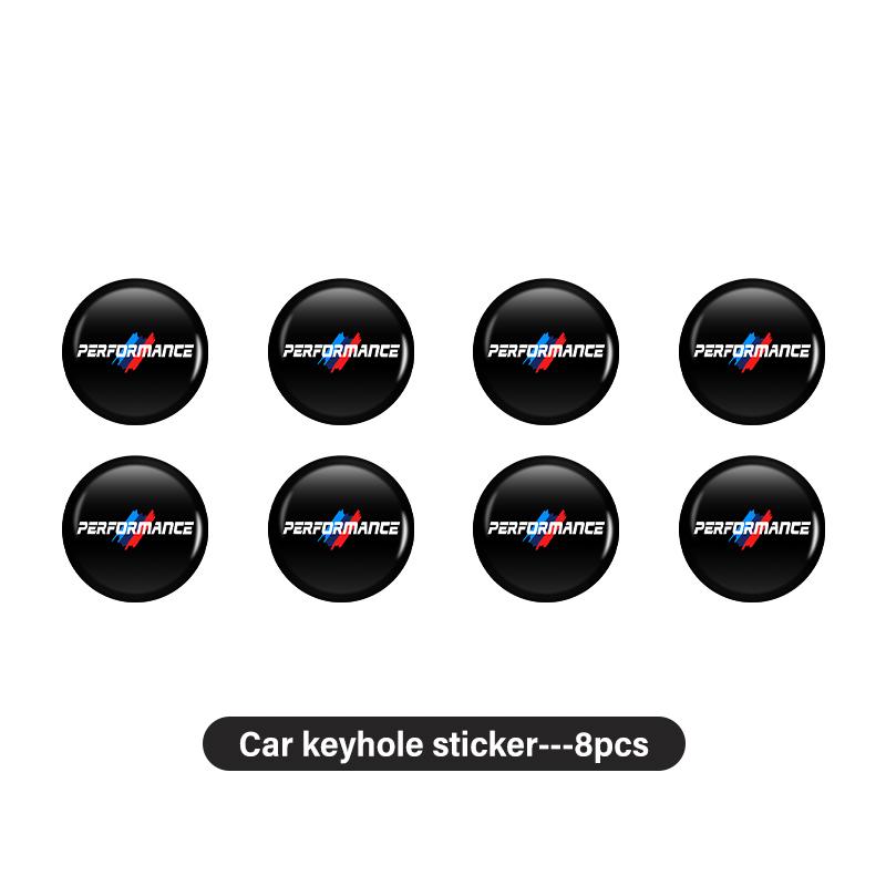 Car Door Keyhole Sticker Lock Protector Lock Core Decal Accessories For BMW X1 X3 E39 E46 E30 E36 E87 E60 E90 F26 G02 E70 F15
