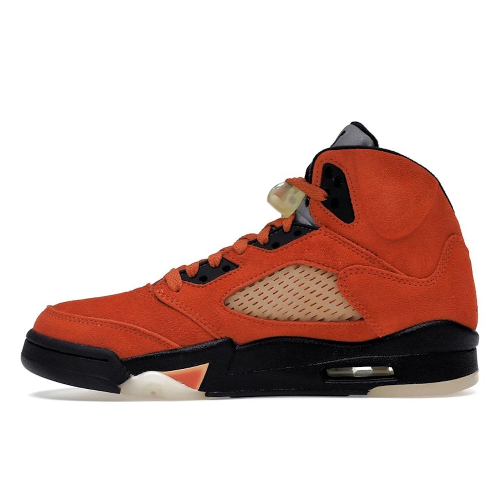 Air Jordan 5 Retro Dunk on Mars Women Sneakers Red Martian-Sunrise Black DD9336-800