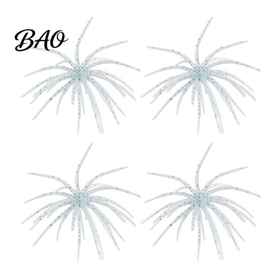 Realistic Bionic Fishing Tackle Floating Sea Urchin Soft Lures, Highly Elastic TPE Baits, Versatile Glue Baits for Rivers Flexible Tentacles