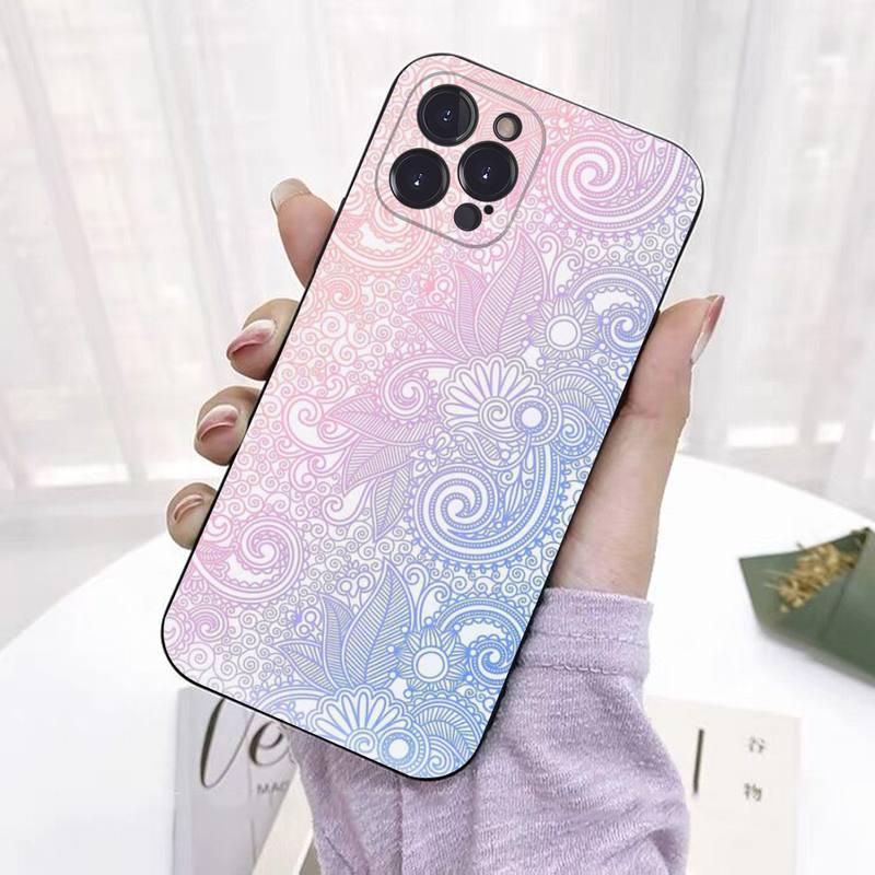 Mandala Chakra Yoga Etui na telefon Silikonowe Miękkie Do iPhone'a 14 13 12 11 Pro Mini XS MAX 8 7 6 Plus X 2020 XR Shell