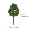 WINOMO Tree Model Model Trees for Miniature Educational Set of 9cm Trees, Railways, Buildings, Gardens, Landscapes, - 20, Approx. (Dark Green)