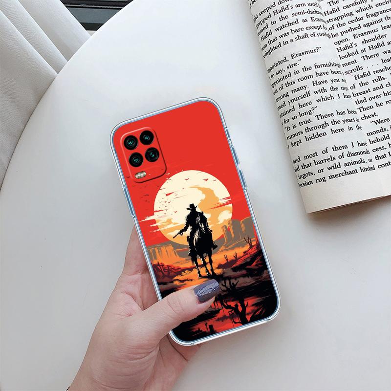 RP25 Cowboy Transparent Phone Case for LG K22 K30 K40 K40S K41 K42 K50 K50S K51 K51S K52 K61 K62 K71 K92 Q60 Q61 V40 V50 V60