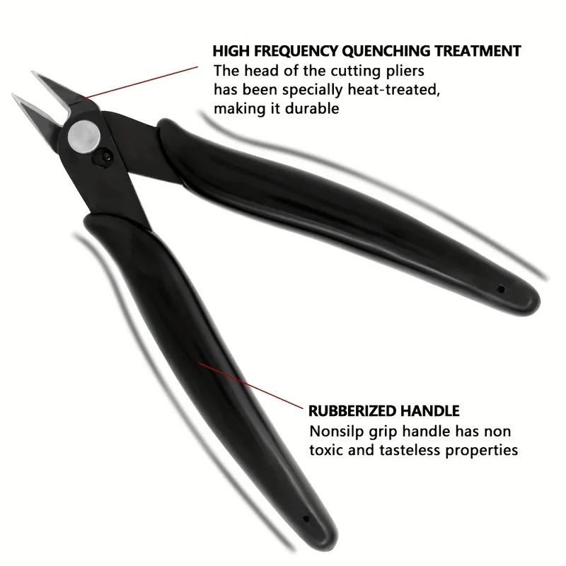 Mini Flush Side Snips - 1/2Pcs Electrical Wire Cable Cutter, Metal Nose Cutting Pliers Convenient Tool