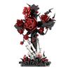 Gobricks MY OWN CREATION Gothic Skull Cross Black Rose Building Blocks Jesus Cross Black Rose Skull Hand Blocks Miniature Playthings Present