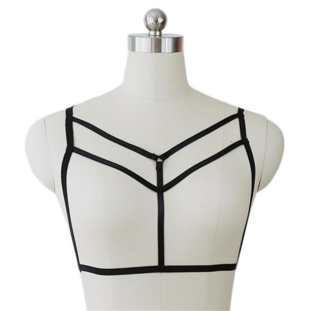 Cage Silhouette Hollow Cage Bra Harness Bralette Bandage Bustier