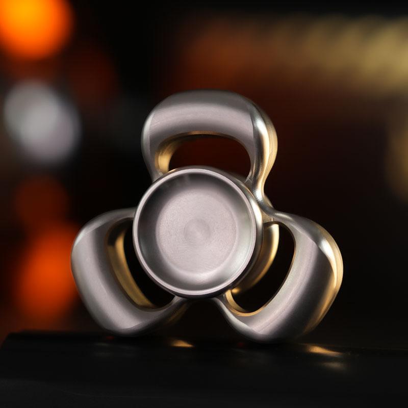 Fidget Hand Spinner Roller Stainless Steel Metal Fingertip Spinning Top Tip Gyro Edc Relieve Stress Reducing Toys Anti Anxiety