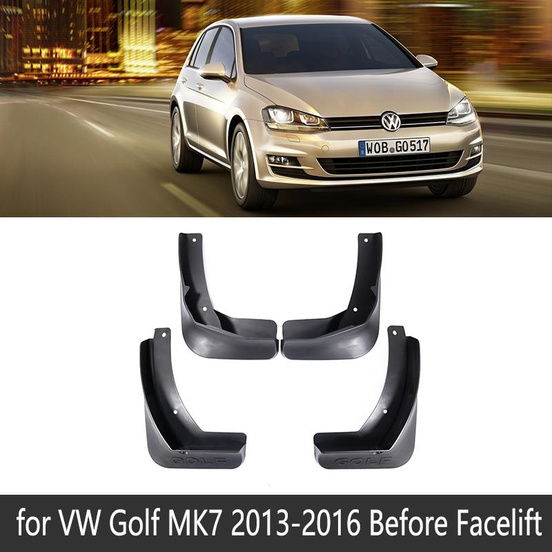 For VW Golf 7 Mk7 2013~ 2017 2018 Auto-Accessories-Goods Car Tire Fender Mud-Flap MudGuard Car Mudflaps Splash-Proof Guards