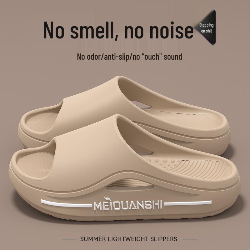 Men's Summer 2025 Odor-Resistant Non-Slip EVA Sandals: Thick-Soled Indoor Slippers.