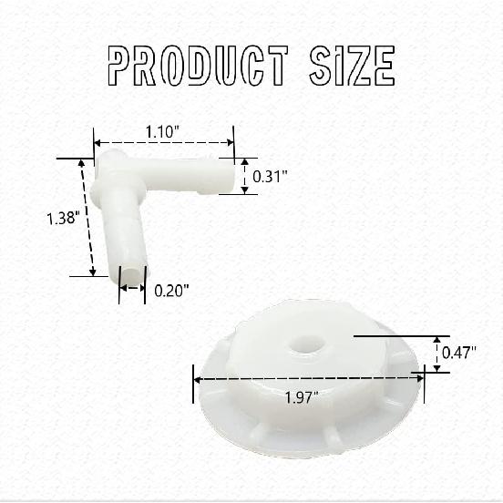 2 PCS Radiator Coolant Reservoir Overflow Tank Cap with Joint, Coolant Reservoir Cap Fit for Honda Acura Accord Civic Pilot Insight Element,