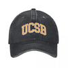 ucsb - college font Baseball Cap Hat Unisex Sunscreen Unisex Women's
