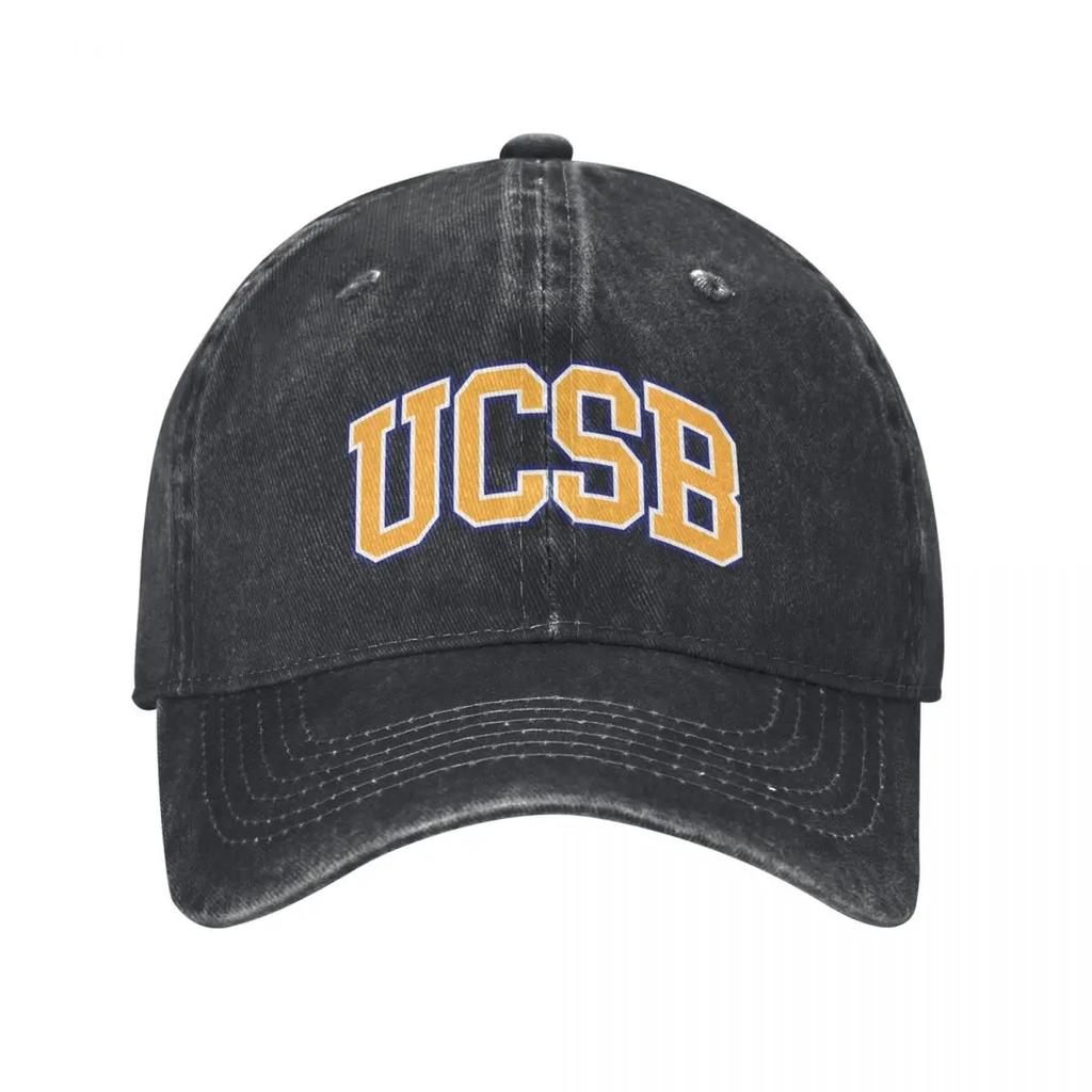 ucsb - college font Baseball Cap Hat Unisex Sunscreen Unisex Women's