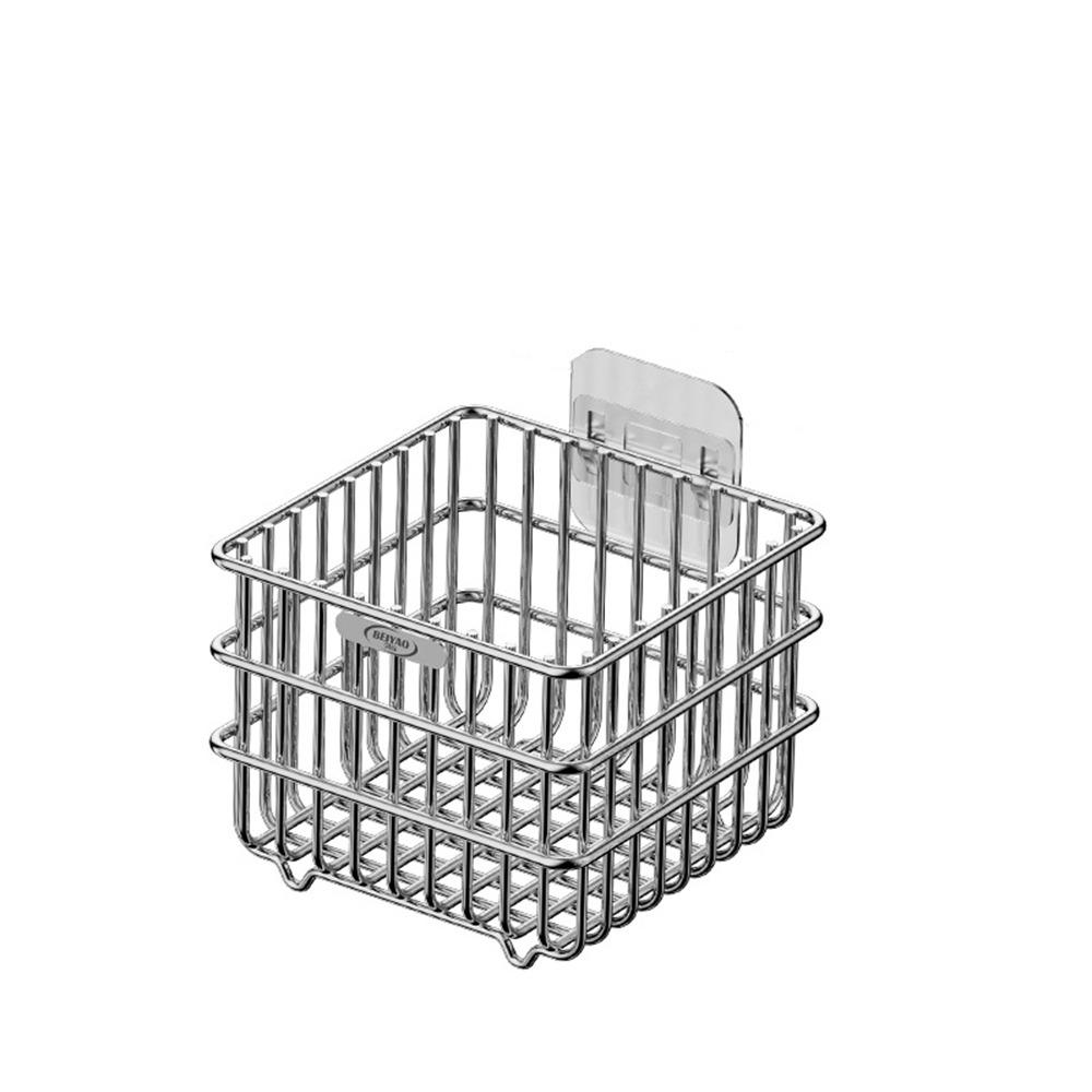 

Waterproof 304 Stainless Steel Drainage Basket Ginger Garlic Storage Baskets Countertop L