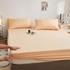 2024 Non-slip Solid Color Single Bed Fitted Sheet Dust Cover - Ins Style