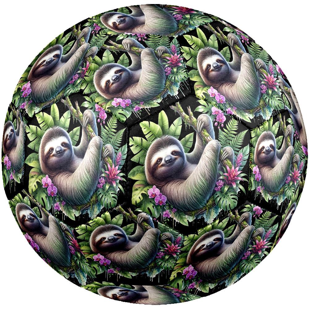 1pc Sloth Paradise Size 5 Soccer Ball Professional Match Training Football Indoor &Outdoor Sports Ball Training Ball Lightweight Durable y80