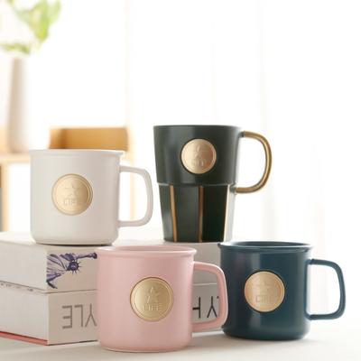 Prosty Miedziany Kubek z Blachy Gospodarstwa Domowego Emaliowany Ceramiczny Kubek do Wody Prosty Kubek do Kawy Może Być