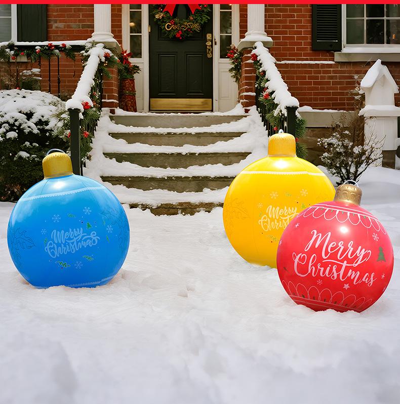Inflatable Christmas Balls for Garden Party Atmosphere Decoration