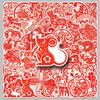 50 Zodiac Stickers: Festive Chinese New Year Cartoon, Waterproof Red Spring Festival Set