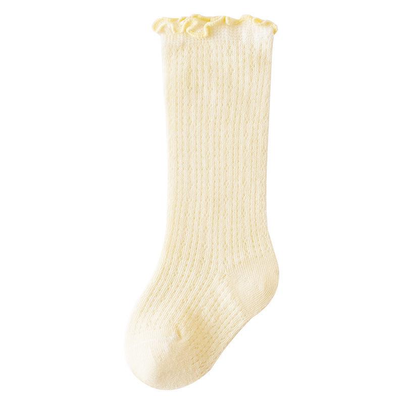 

Summer Mesh Breathable Cotton Baby Socks, Loose Cuff, Mid-Calf Length L (Foot length 14-16cm) 3-5 years