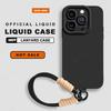 Handyhülle mit Lanyard Für Für Iphone 16E 16 14 1 Plus 12 13 Mini 11 16 Pro X XR XS Max SE Flüssigsilikon-Riemen Schutzhülle Weiche Abdeckung