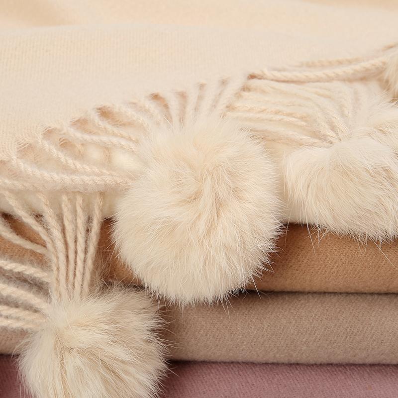 Fashion Winter Cashmere Scarf Women Thick Warm Pashmina Shawl Wraps Solid Color Tassel Lady Blanket Echarpe Bufanda Muslim Hijab