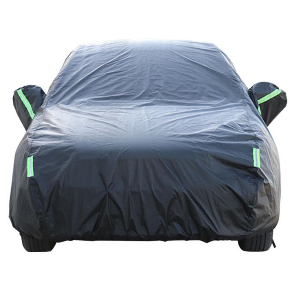 Autoabdeckung Wetterfest Schneesicher Winddicht UV-Schutz Universelle Passform für Automobile