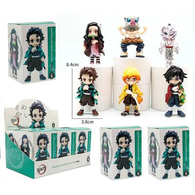 Boîte Aveugle Figurine d'Action Demon Slayer Décoration de Collection Jouets pour Enfants Boîtes Mystère Cadeaux d'Anniversaire pour Enfants