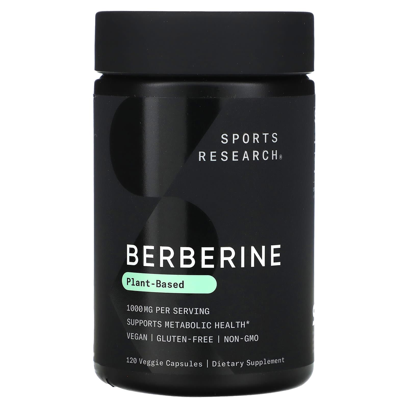 

Berberine, Plant-Based, 1,000Mg, 120 Veggie Capsules (500Mg per Capsule)