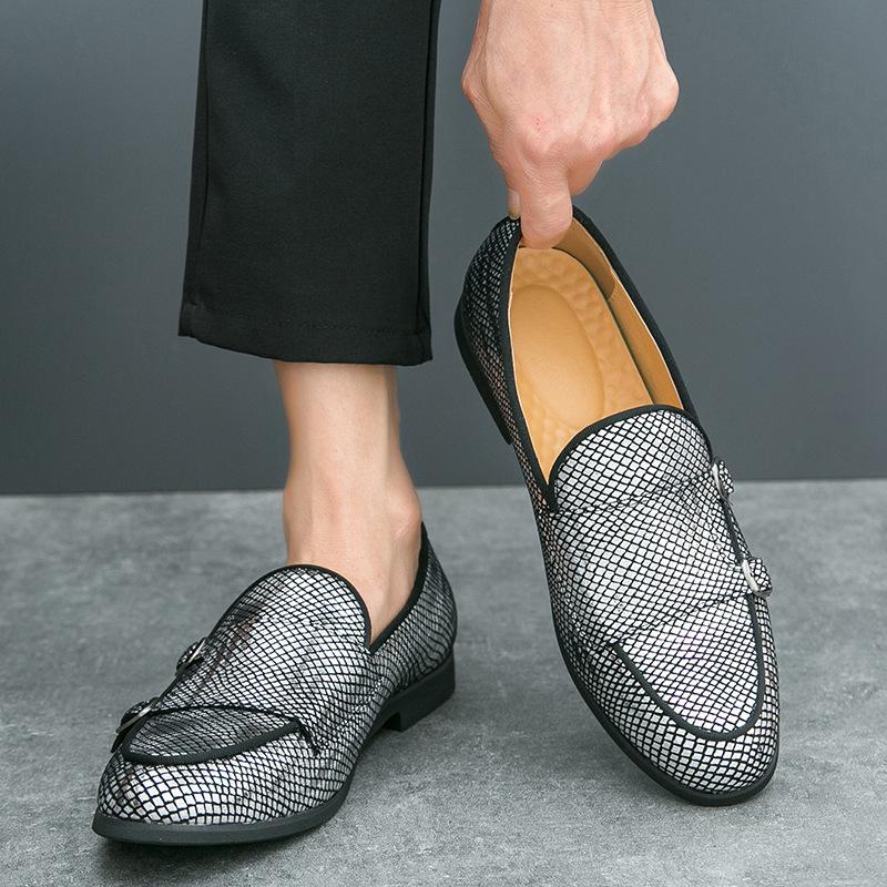 British Style Men's Leather Loafers - Large Size, Slip-On, Spring/Autumn Driving Shoes