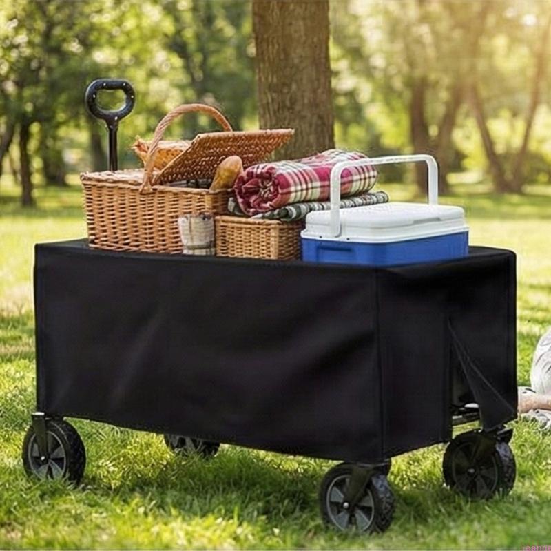 Skládací zahradní vozík Kryty Vozíky Sluneční clony Prachotěsné Voděodolné Oxford látkové kryty Kempingové skladování