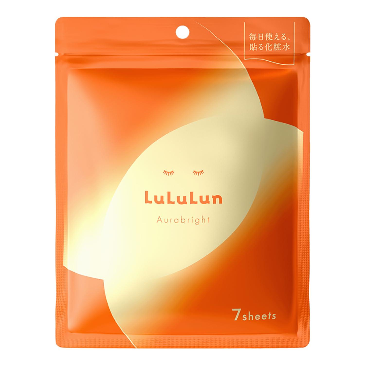 

LuLuLun Aura Bright Face Mask [All 2 Sizes]- Hydrating Facial Sheet Pack for Pore Care & Beauty 7 Sheets