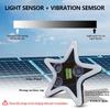 Solar Charging LED Car Window Lights Star Shaped Sparkling Mood Lights Neon Lights Car Interior Light Window Glowing Decoration